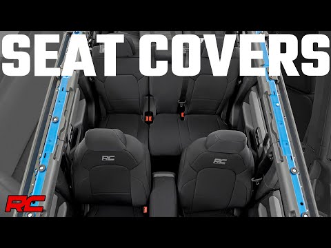 Seat Covers Bucket Seats FR & RR Ford Bronco 4WD (2021-2025) Rough Country
