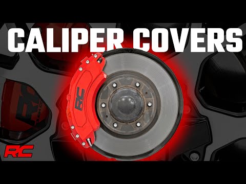 Caliper Covers Front and Rear Red Silverado/Sierra 1500 (14-18 & Classic) Rough Country