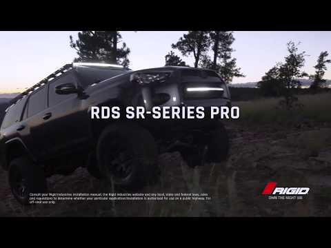 SR-Series 30 Inch Dual Function SAE Auxilary High Beam Driving Lights with Amber Backlight RIGID Industries