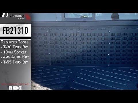Tacoma Front Bed Molle Panel Fishbone Offroad
