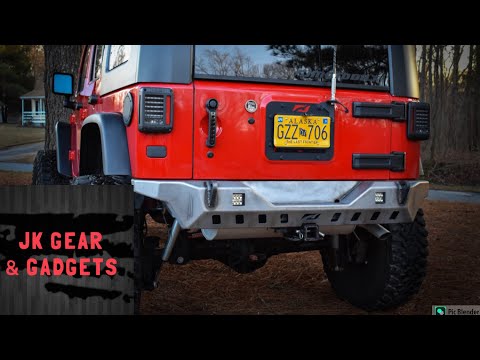 Jeep JK Rear Bumper 07-18 Wrangler JK Crusher Series Bare Steel Motobilt