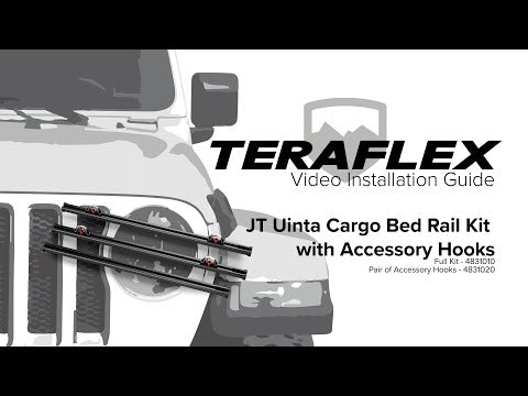 20-Up Jeep Gladiator Uinta Cargo Bed Rail System w/ Tie-Down Anchors TeraFlex
