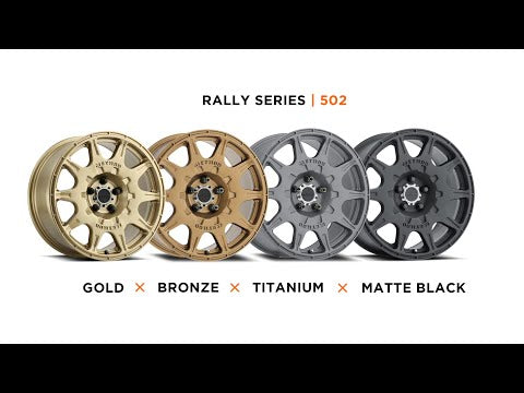 Aluminum Wheels 17x8 Rally MR502 Gold GD Method