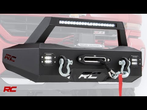 EXO Winch Mount Kit Chevy Silverado 2500 HD/3500 HD 2WD/4WD (2011-2019) Rough Country