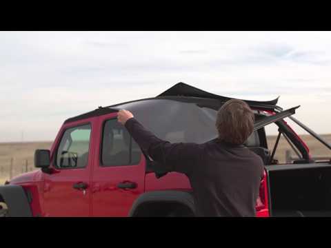 Trektop Slantback Soft Top For Jeep 2007-2018 Wrangler JK 4 Door Bestop