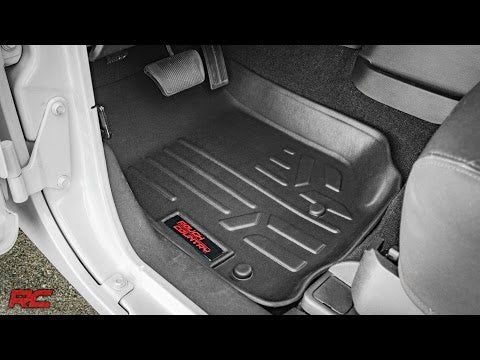 Heavy Duty Floor Mats Front-07-13 Jeep JK Wrangler Rough Country