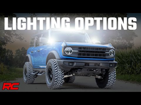 LED Light Kit Upper Windshield 40 Inch Spectrum Single Row Ford Bronco (21-25) Rough Country