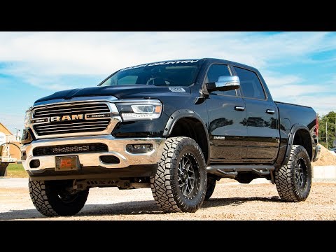 Dual 6in LED Grille Kit Chrome Slimline Ram 1500 2WD/4WD (2019-2024) Rough Country