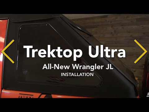 Trektop Ultra Slantback Soft Top For Jeep 2018-Current Wrangler JL 4 Door Black Bestop