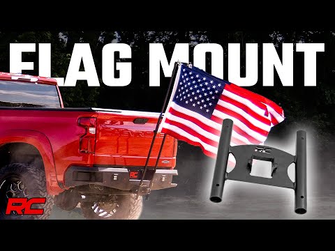 Flag Pole Holder Dual 2 Inch Hitch Rough Country