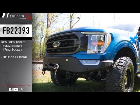 2021-Present F-150 Pelican Winch Plate Fishbone Offroad