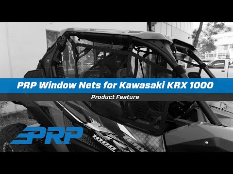 Mesh Window Net Set for 2022+ Kawasaki KRX 4 Door Rear PRP Seats