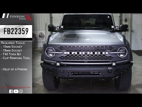 2022-Present Bronco Steelhead Front Bumper Fishbone Offroad