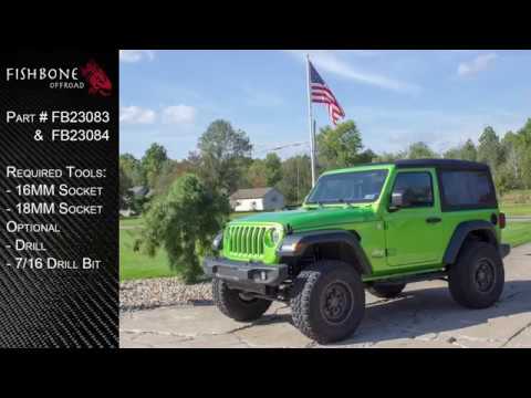Jeep JL Step Slider 2 Door 2018-Present Wrangler JL Fishbone Offroad