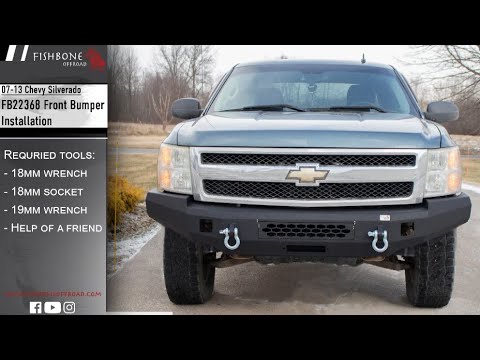 07-13 Chevy 1500 Front Winch Bumper Fishbone Offroad