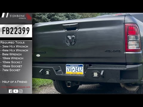 2019-2023 Ram 1500 Pike Rear Bumper Fishbone Offroad
