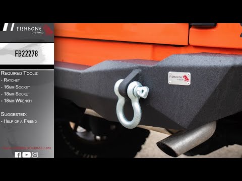 Jeep JK Rear Bumper Mako 07-18 Wrangler JK Fishbone Offroad