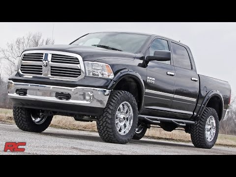Dodge Wheel to Wheel Nerf Steps 09-15.5 RAM 1500 Crew Cab 5 Foot 7 Inch Bed Rough Country