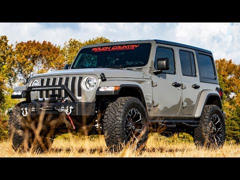 Nerf Steps Wheel to Wheel 4 Door Jeep Wrangler JL 4WD (18-23) Rough Country