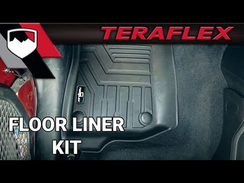 18-Up Wrangler JL 4 Door All-Weather Floor Liner Kit Front & Rear TeraFlex