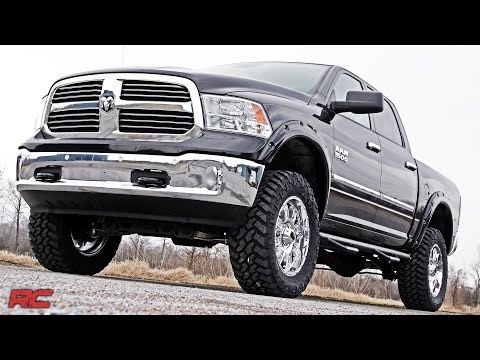 Dodge Pocket Fender Flares Rivets 09-18 RAM 1500 w/Metal Bumper Rough Country