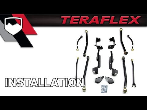 07-18 Wrangler JK Long Arm Bracket Kit 3-6 Inch Lift TeraFlex
