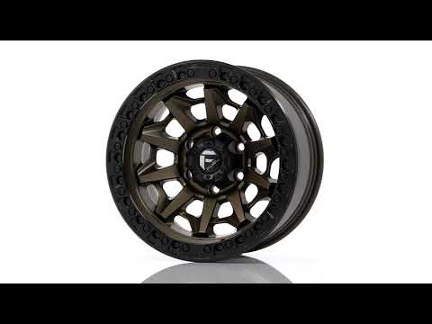 Aluminum Wheels 17X9 Covert D716 Matte Gunmetal Gray Black Bead Ring Fuel Off Road Wheels