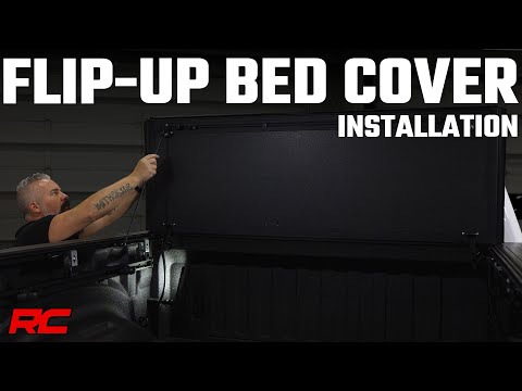 Hard Tri-Fold Flip Up Bed Cover 5 Foot 7 Inch Bed Ram 1500 2WD/4WD (2009-2018 & Classic) Rough Country