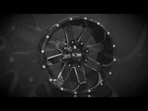 Cast Aluminum Wheels 141 GB 20x9 Milled Spokes Gloss Black ION Wheels