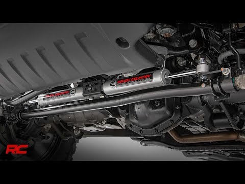 N3 Steering Stabilizer Dual 2.5-8 Inch Lift Jeep Gladiator JT/Wrangler JL (18-26) Rough Country