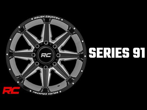 91M Series Wheel One-Piece Gloss Black 20x12 Rough Country