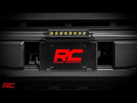 LED Light Kit License Plate Mount 8 Inch Single Row Black Series Rough Country