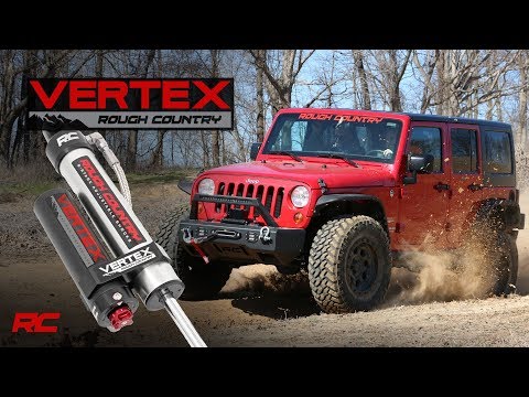 Vertex 2.5 Reservoir Front Shocks 3-5 Inch Silverado/Sierra 2500HD/3500HD (11-19) Rough Country