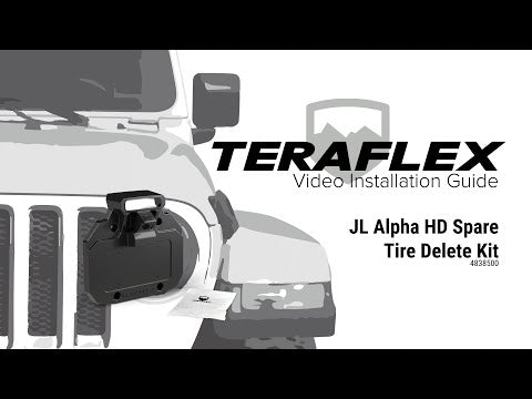 18-Up Wrangler JL Alpha Spare Tire Delete Kit TeraFlex