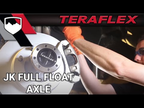 07-18 Wrangler JK TeraCRD60 Rear Axle 8-Lug Full-Float Conversion & Slotted Big Rotors 3 Inch OD TeraFlex