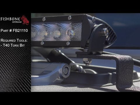 Jeep JL Cowl Light Bracket 18-Pres Wrangler JL Fishbone