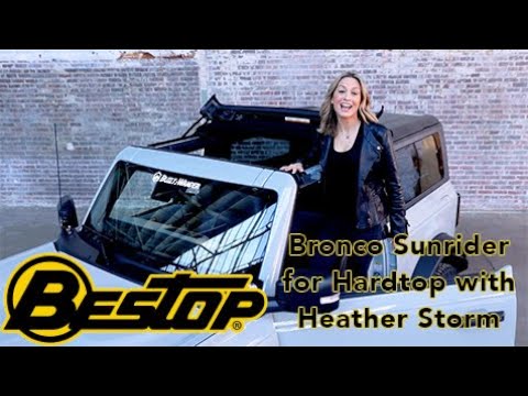 Sunrider for Hardtop for Bronco Ford 2021-2024 Bronco 4 Door Black Diamond Bestop