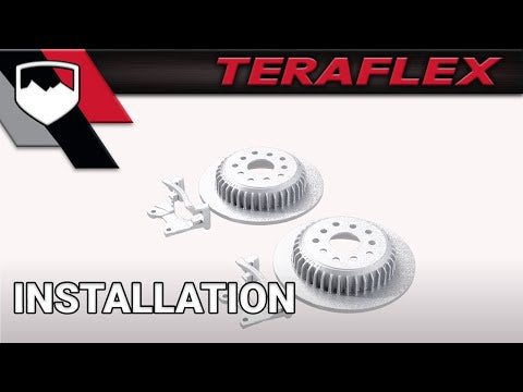 07-18 Wrangler JK Rear Performance Big Rotor Kit w/ Slotted Rotors 5x5 Inch & 5x5.5 Inch TeraFlex