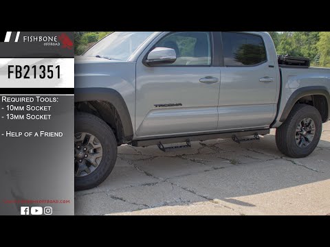 2nd and 3rd Gen Tacoma Side Steps Fishbone Offroad