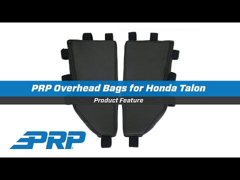 Overhead Bags for Honda Talon Pair Black Vinyl Coated Nylon PRP Seats