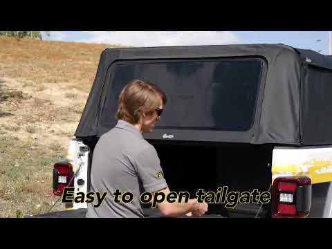 Supertop Truck Bed Cap 2 For Chevy/GMC 2015-2024 Colorado/Canyon Black Diamond PVC Coated Sailcloth No Drill Bestop