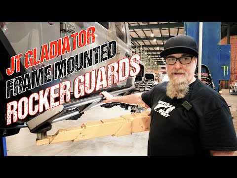 Frame Mounted Rocker Guards for Jeep JT Gladiator Motobilt