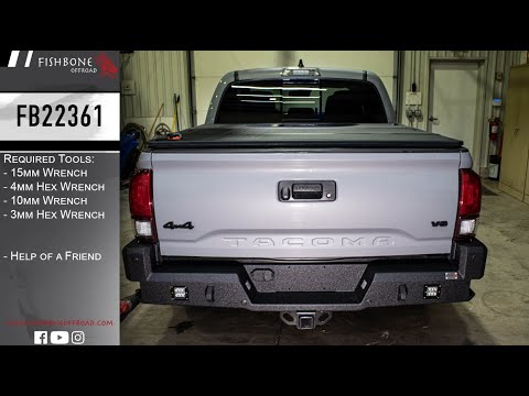 2016-Present Toyota Tacoma Rear Bumper Fishbone Offroad