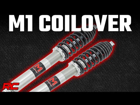 M1 Front Coil Over Shocks Ride Height Adjust Polaris Ranger 1000/Ranger XP 900/1000 Rough Country