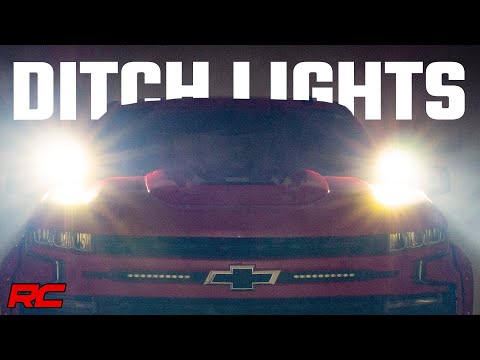 LED Light Kit Ditch Mount 2 Inch Spectrum Pair Spot Chevy Silverado 1500 (19-26) Rough Country
