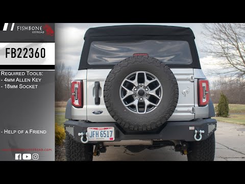 2022-Present Bronco Steelhead Rear Bumper Fishbone Offroad