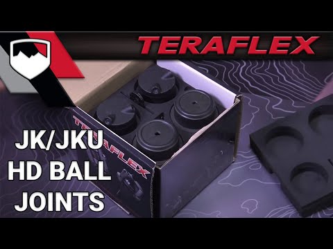 97-06 Jeep Wrangler TJ Dana 30/44 HD Ball Joint Kit w/ Knurl 2 Upper & 2 Lower TeraFlex