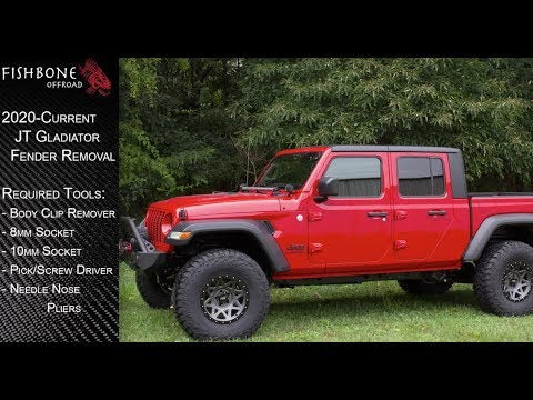 Jeep Gladiator Inner Fenders Rear Raw Aluminum For 20+ Gladiator Fishbone Offroad