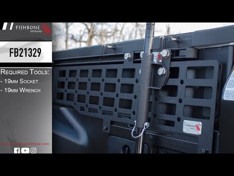 Bed Rail Flag Mount Fishbone Offroad