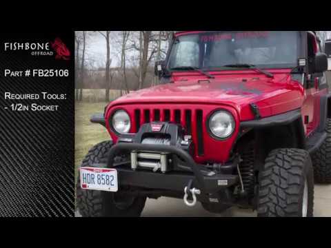 Jeep TJ Front Seat Flashlight Mount Fishbone Offroad